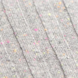 Grau meliertes Kaschmir-Halstuch