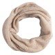 Beige melierter Halswärmer gestrickt aus Kaschmir