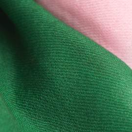 Zweifarbiger Pashmina-Schal in dunkelgrün und rosa