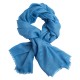 Hellblauer Jacquard Pashmina Schal
