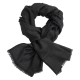 Dunkelgrauer Jacquard Pashmina Schal
