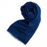 Dunkelblauer Pashmina-Schal aus Kaschmir und Seide