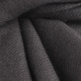 Pashmina-Tuch aus Kaschmir in der Farbe Holzkohle