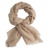 Sandfarbig Pashmina-Schal in Doppelfädiges Twill