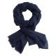 Marinblaues diamantgewebter Pashmina-Schal