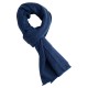 Blaues Kaschmir/Woll Tuch mit Zick-Zack Muster