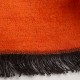 Orange Seidenstola in gebürsteter Seide