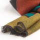 Schwarze Pashmina Stola mit farbigen Streifen