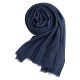 Marineblauer Pashmina Schal aus Kaschmir und Seide