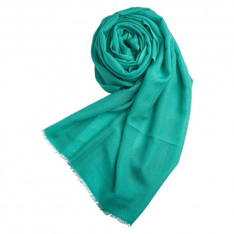 Türkiser Pashmina Schal aus Kaschmir und Seide