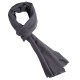 Dunkelgrauer twillgewebter Pashmina-Schal