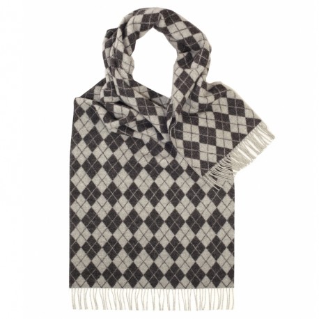 Halstuch mit grauem Harlekin-Muster