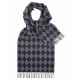 Halstuch mit blau / grauem Harlekin-Muster