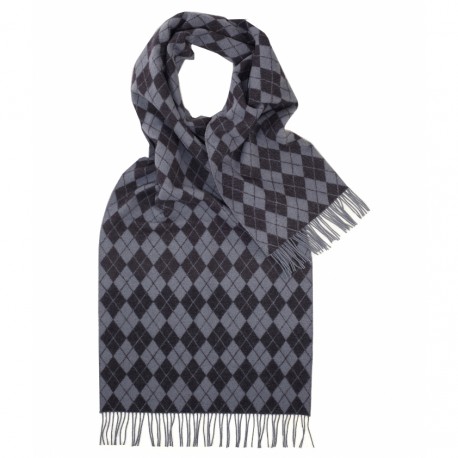 Halstuch mit blau / grauem Harlekin-Muster