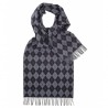 Halstuch mit blau / grauem Harlekin-Muster