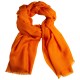 Orange Jacquard-Pashmina Schal