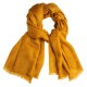 Dunkelgoldene Jacquard-Pashmina-Schal