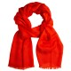 Korallenroter Jacquard Pashmina-Schal