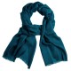 Petrolgrüner Jacquard-Pashmina Schal