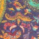 Dunkelblauer Paisley-Schal