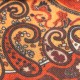 Paisley-Schal in Orange- und Rottönen