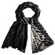 Schwarzer / Weisßer Tie-Dye schal