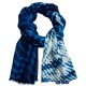 Blauer / Weisßer Tie-Dye schal