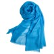 Hellblauer extra großer Schal aus Kaschmir