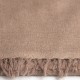 Taupegrauer Schal aus handgewebter Kaschmir
