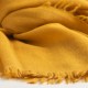 Dunkelgoldener Schal aus handgewebter Kaschmir