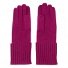 Pflaumenfarbe, gestrickte Kaschmir-Handschuhe