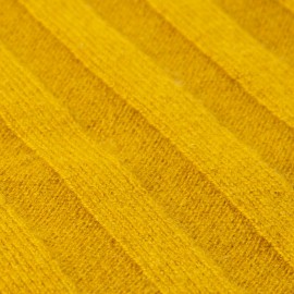 Currygelbes Strickhalstuch aus Kaschmir