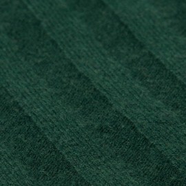 Flaschengr&uuml;nes Strickhalstuch aus Kaschmir