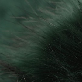 Flaschengr&uuml;ne M&uuml;tze aus Kaschmir mit Pompon