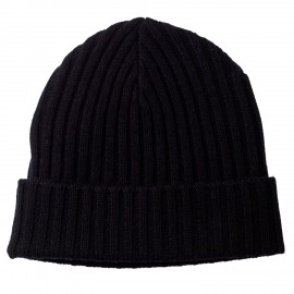 Schwarze Kaschmir Beanie