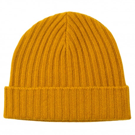 Currygelbe Kaschmir Beanie