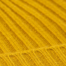 Currygelbe Kaschmir Beanie