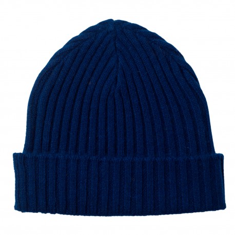 Dunkelblaue Kaschmir Beanie