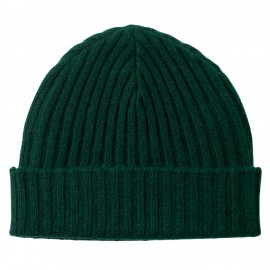 Flaschengrüne Kaschmir Beanie