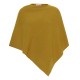 Curryfarbener Kaschmir-Poncho