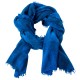 Kaschmirschal im blauem Spritzmuster