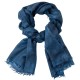 Kaschmirschal im blauem Spritzmuster