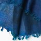 Kaschmirschal in marineblauem Spritzmuster
