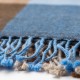 Handgewebtes kariertes Plaid aus Kaschmir und Wolle