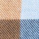 Handgewebtes kariertes Plaid aus Kaschmir und Wolle
