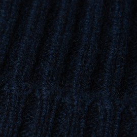 Marinblaue Kaschmir Beanie