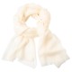 Weißer Pashmina-Schal in doppelfädigem Twill