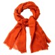 Sienafarbener, diamantgewebter Pashmina-Schal