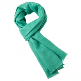 Seegrüner Pashmina-Tuch aus Kaschmir