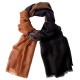 Zweifarbiger Pashmina-Schal in Schwarz und Braun
